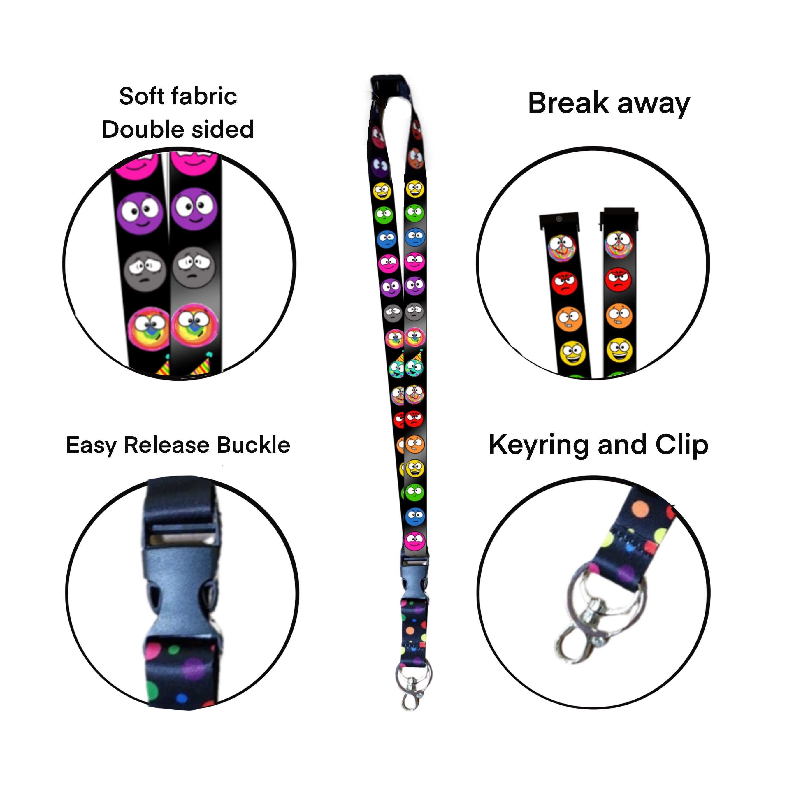 Lanyard clips, pack of 10